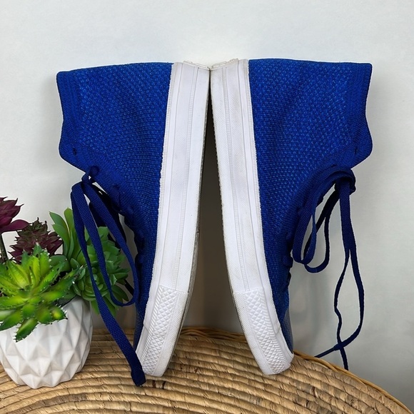 Converse Flyknit High Top Chuck Taylor All Stars Blue 8 - Picture 5 of 10